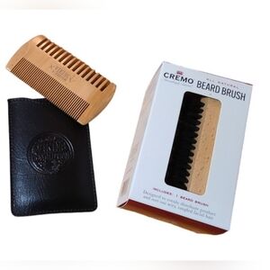 Mens Boar Bristle Beard Brush & Wooden Comb